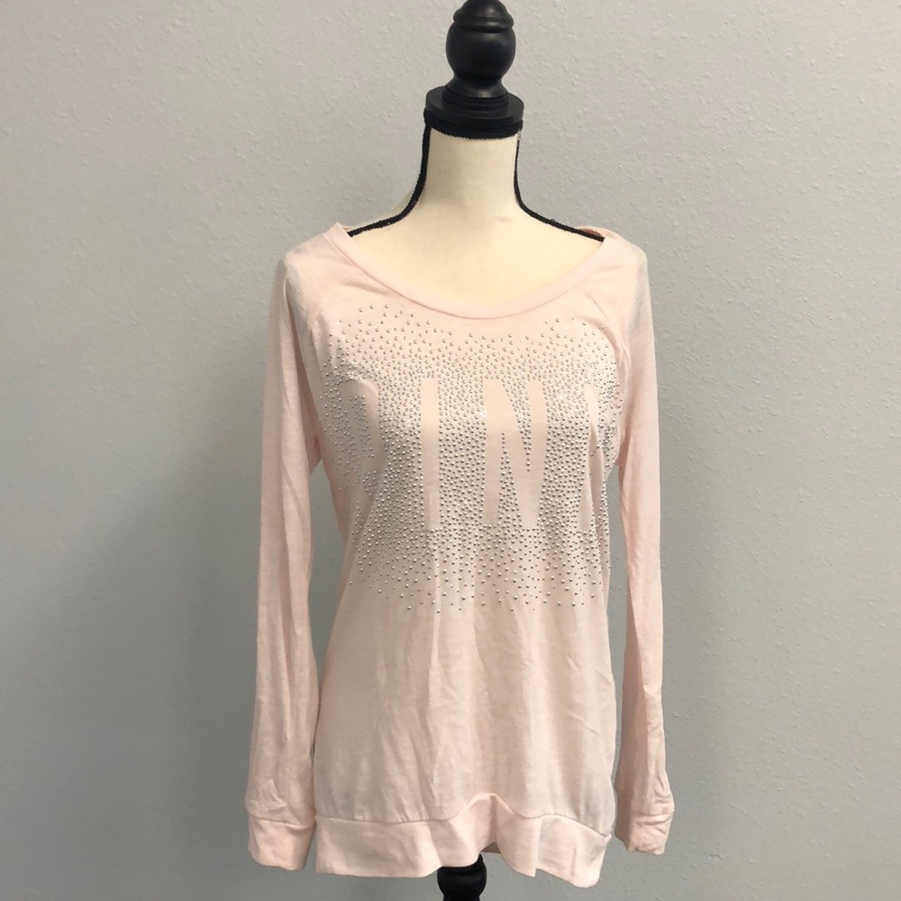 VS PINK Long Sleeve Blingy Shirt